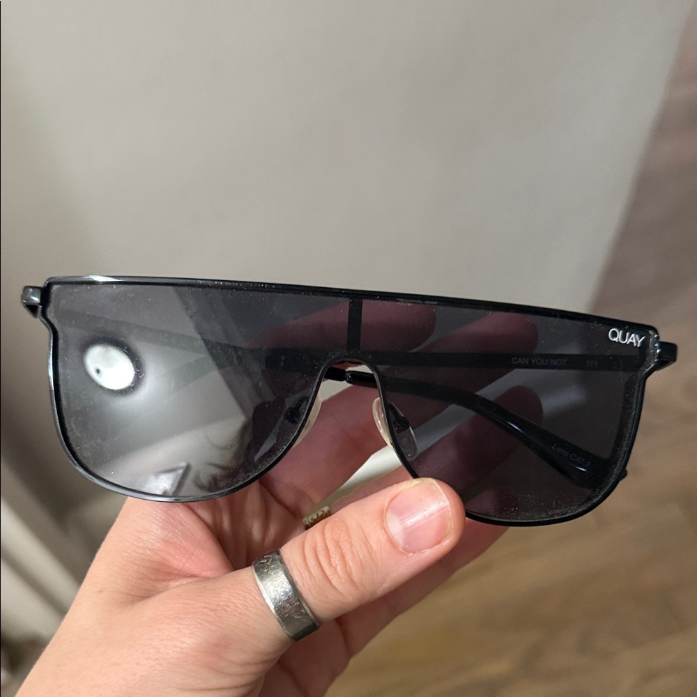 Quay Australia Black Oversized Sunglasses